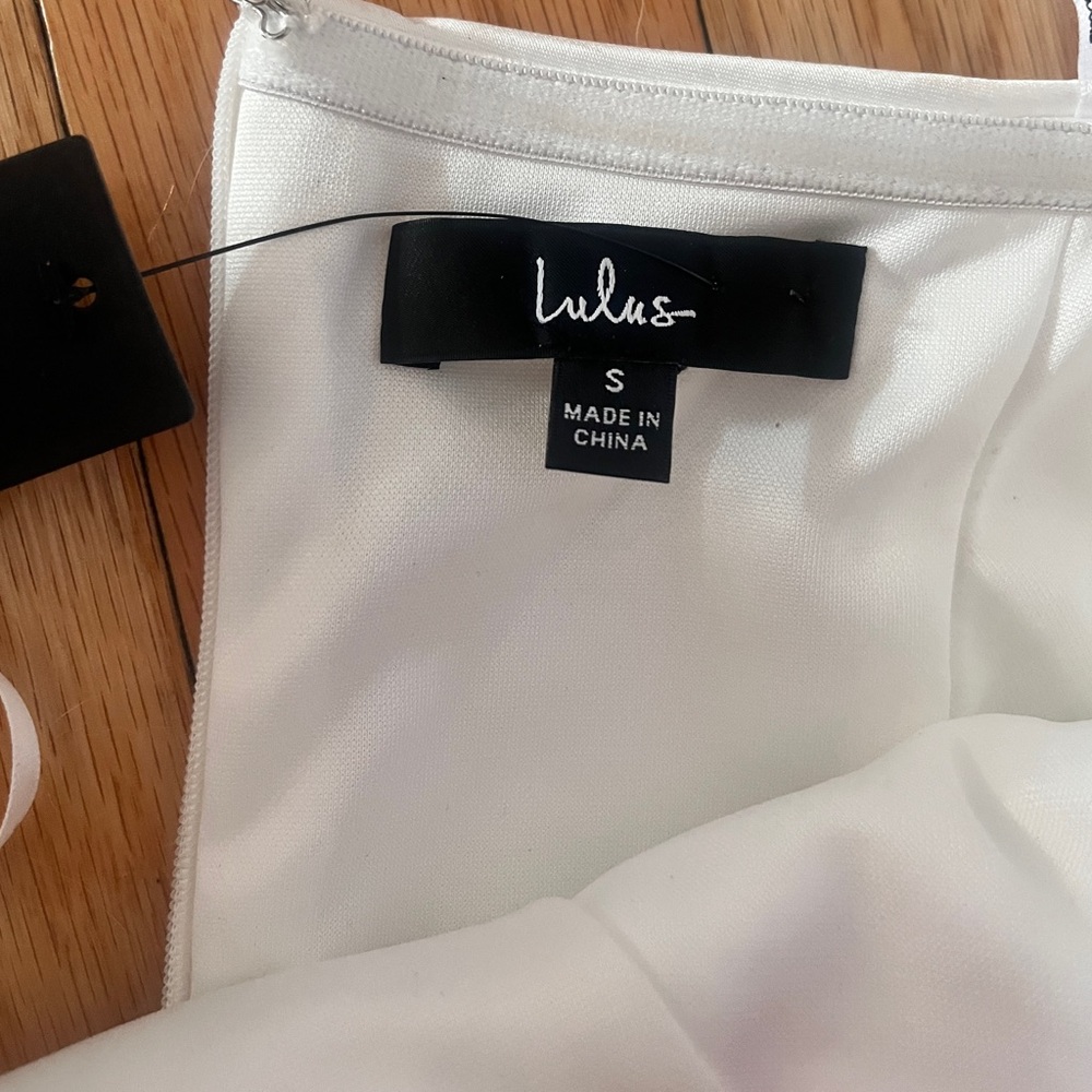 Lulus Significant Sensation white off the shoulder dress - Picture 3 of 4